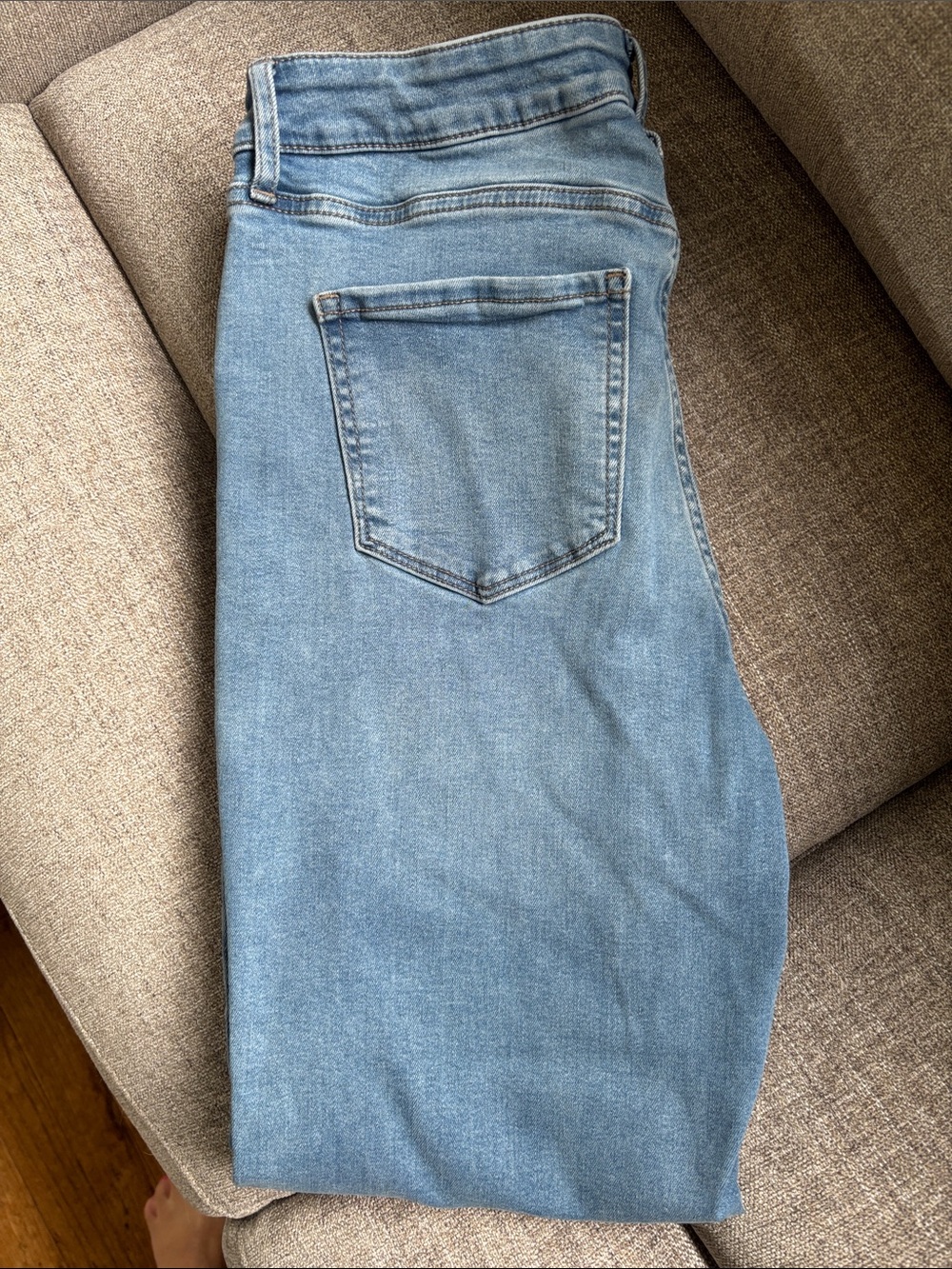 Nine West curvy slim straight jeans; Size 10